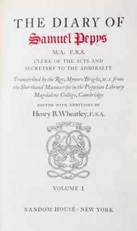 PEPYS, SAMUEL. The Diary. NY, n.d. 2 vols., bound by Maurin.