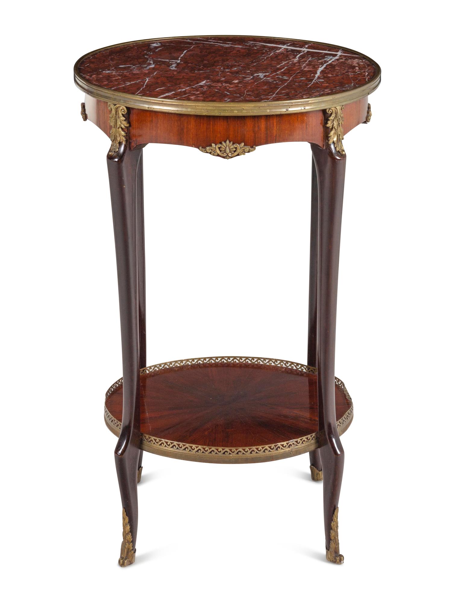 A Napoleon III Style Marble-Top Guéridon