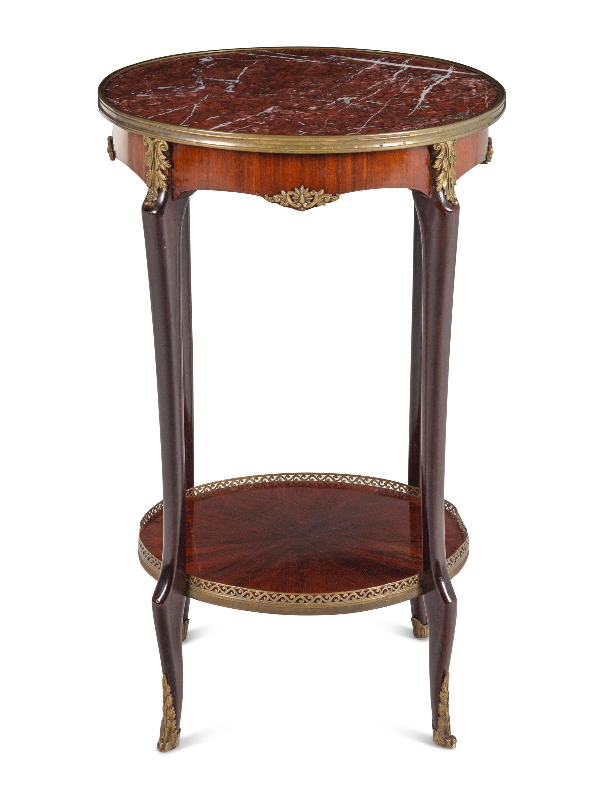 A Napoleon III Style Marble-Top Guéridon