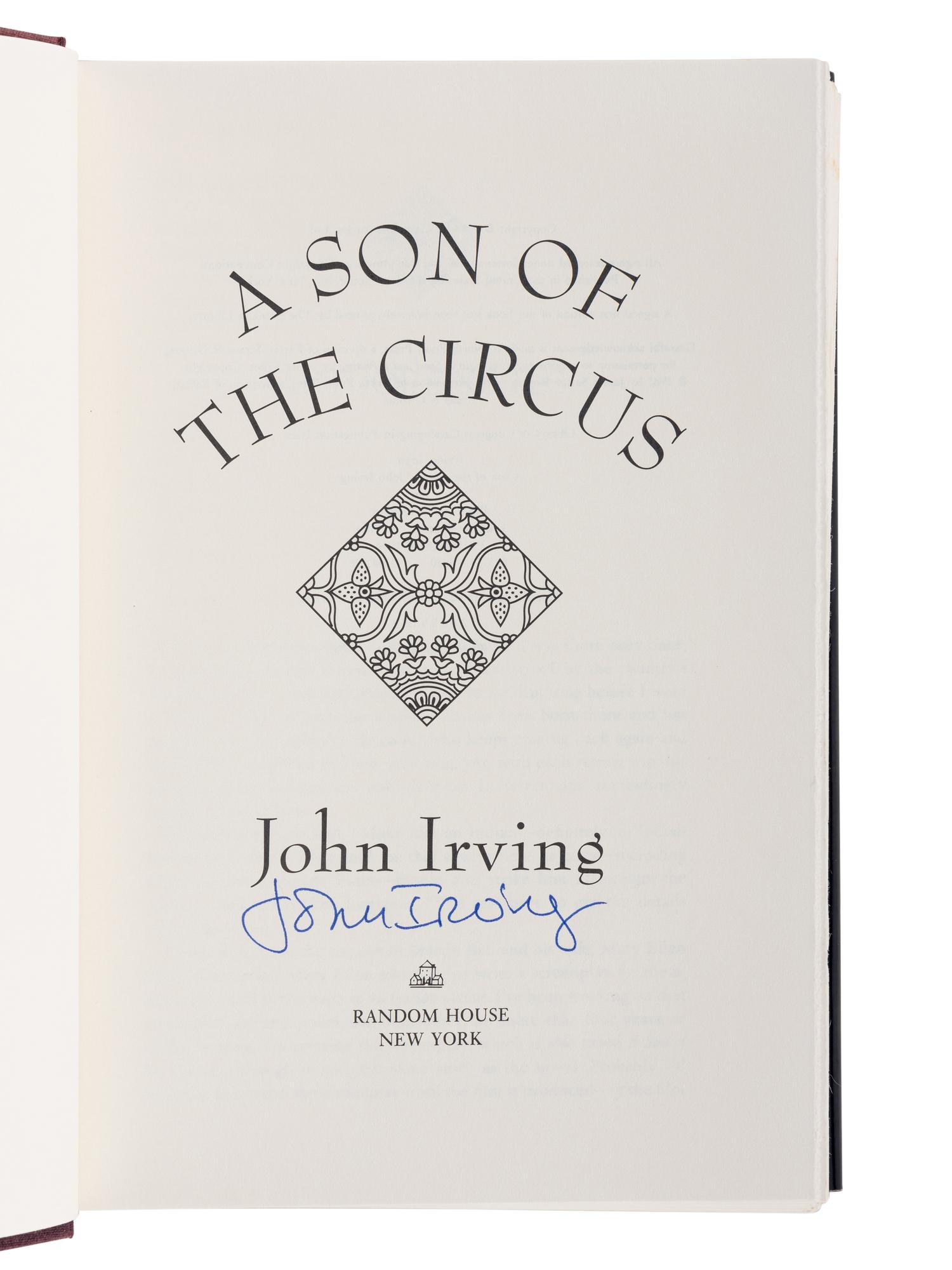 IRVING, John (b. 1942). A group of 5 works by Irving, MOST SIGNED, comprising: