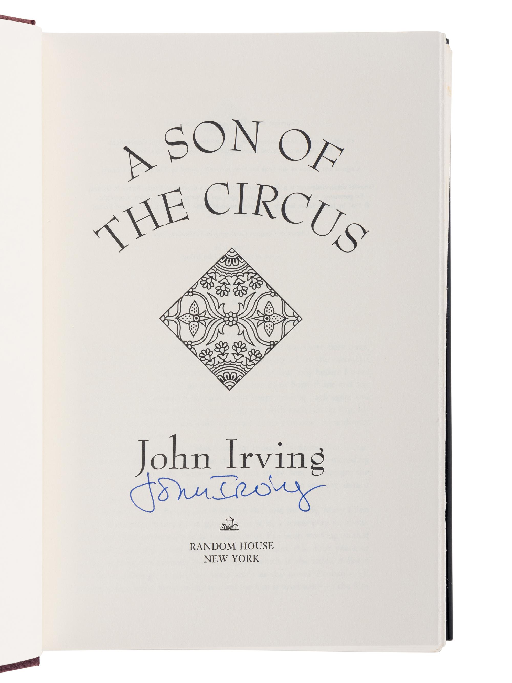 IRVING, John (b. 1942). A group of 5 works by Irving, MOST SIGNED, comprising: