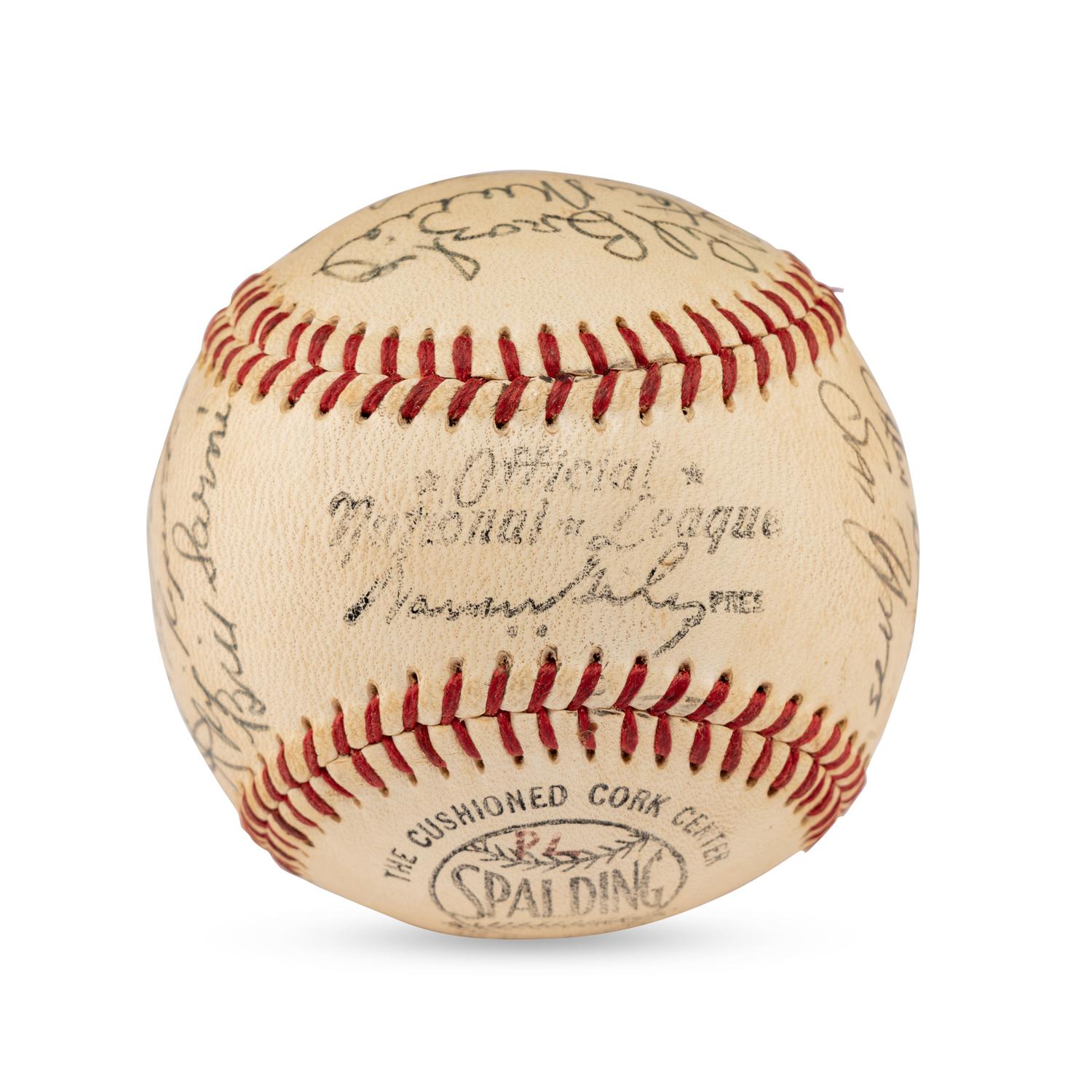 A 1954 St. Louis Cardinals Team Signed Autograph Baseball Featuring Stan Musial (Beckett Authentication Services Letter of Authenticity)