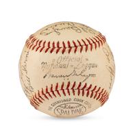 A 1954 St. Louis Cardinals Team Signed Autograph Baseball Featuring Stan Musial (Beckett Authentication Services Letter of Authenticity)