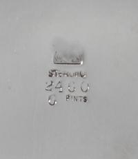 An American Silver Water Pitcher, Whiting Mfg. Co., New York, NY, Circa 1900, having a bulbous body and a cylindrical neck engraved wit