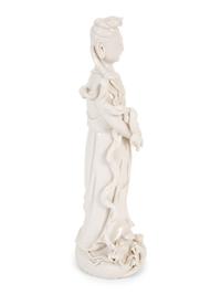 A Chinese Blanc de Chine Figure of Guanyin