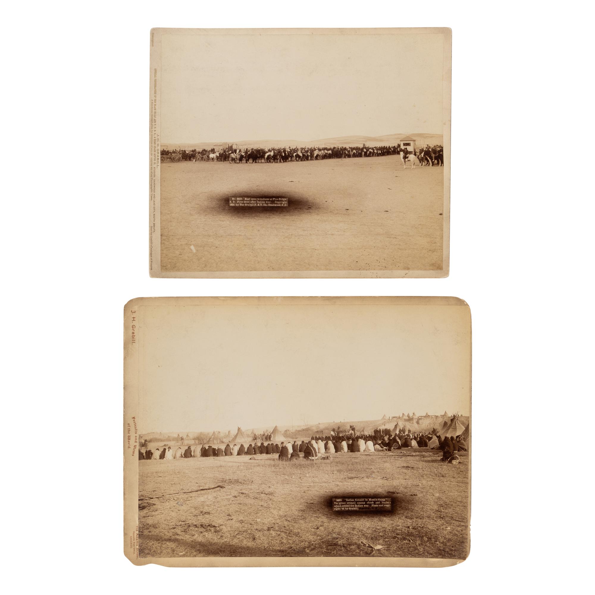 John C.H. Grabill (American, 1849-1903) — Four Photographs of Native American Subjects