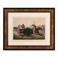 Currier and Ives, publishers -- After Arthur F. Tait Life on the Prairie: The Buffalo Hunt , 1862. (G.3796)