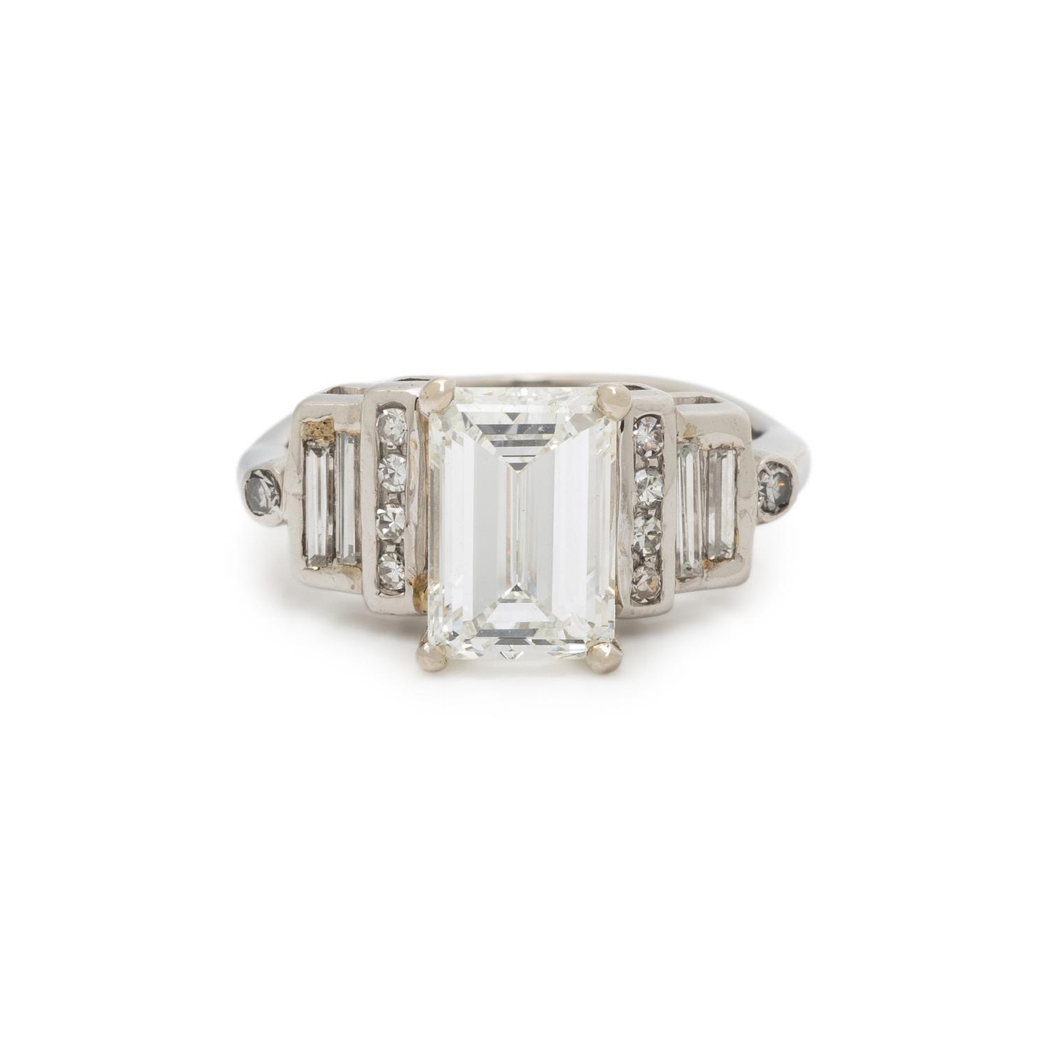 PLATINUM AND DIAMOND RING