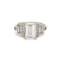 PLATINUM AND DIAMOND RING