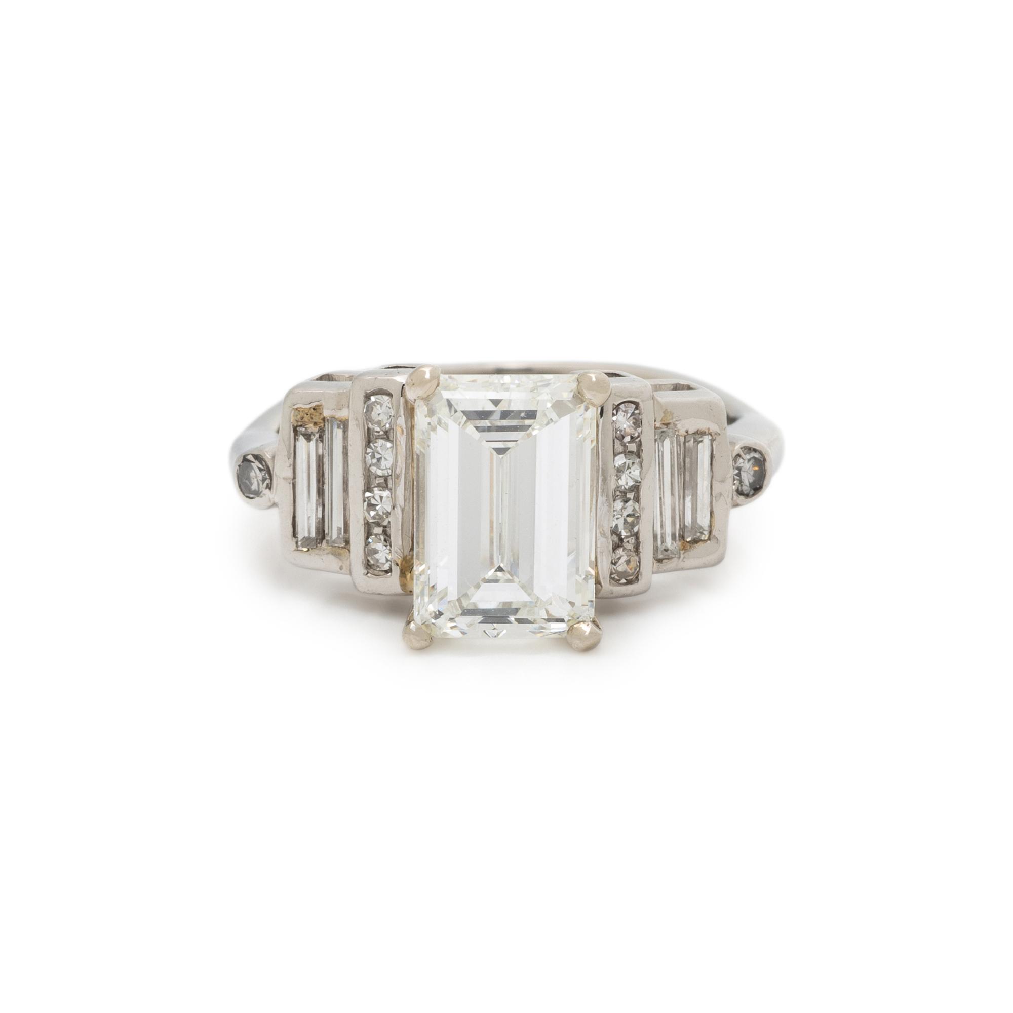 PLATINUM AND DIAMOND RING