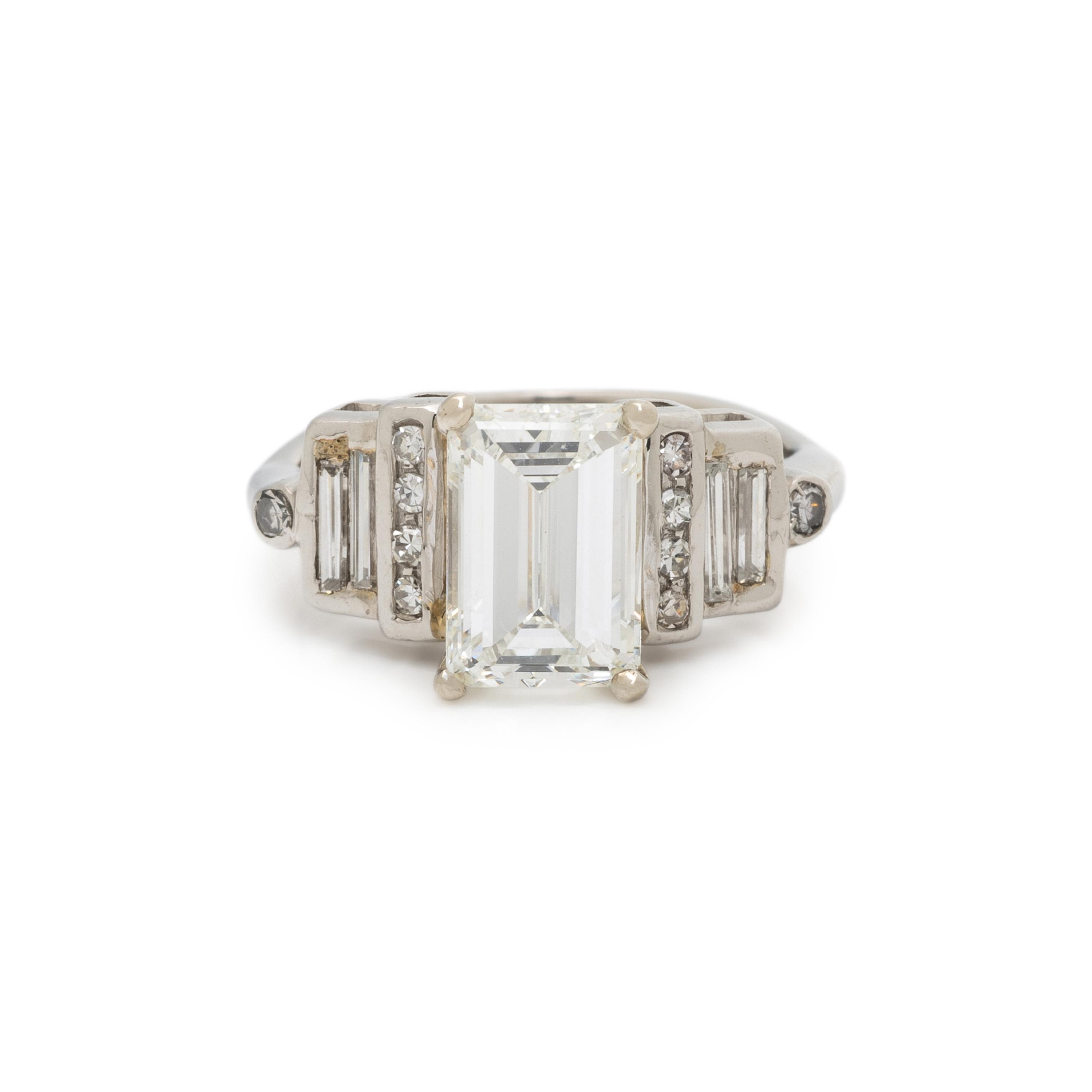 PLATINUM AND DIAMOND RING