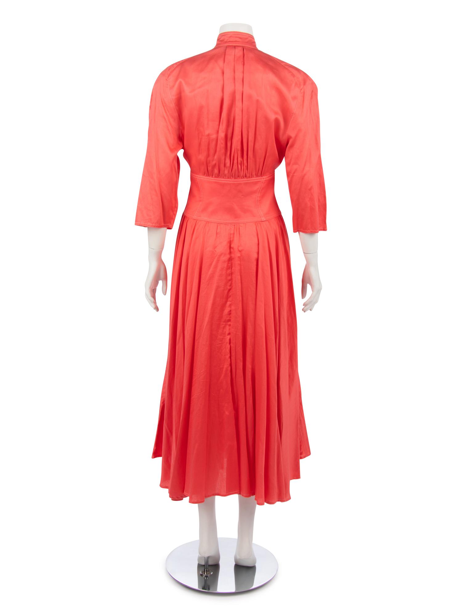 Three Mugler Dresses; One Blue, One Pink, One Plaid,