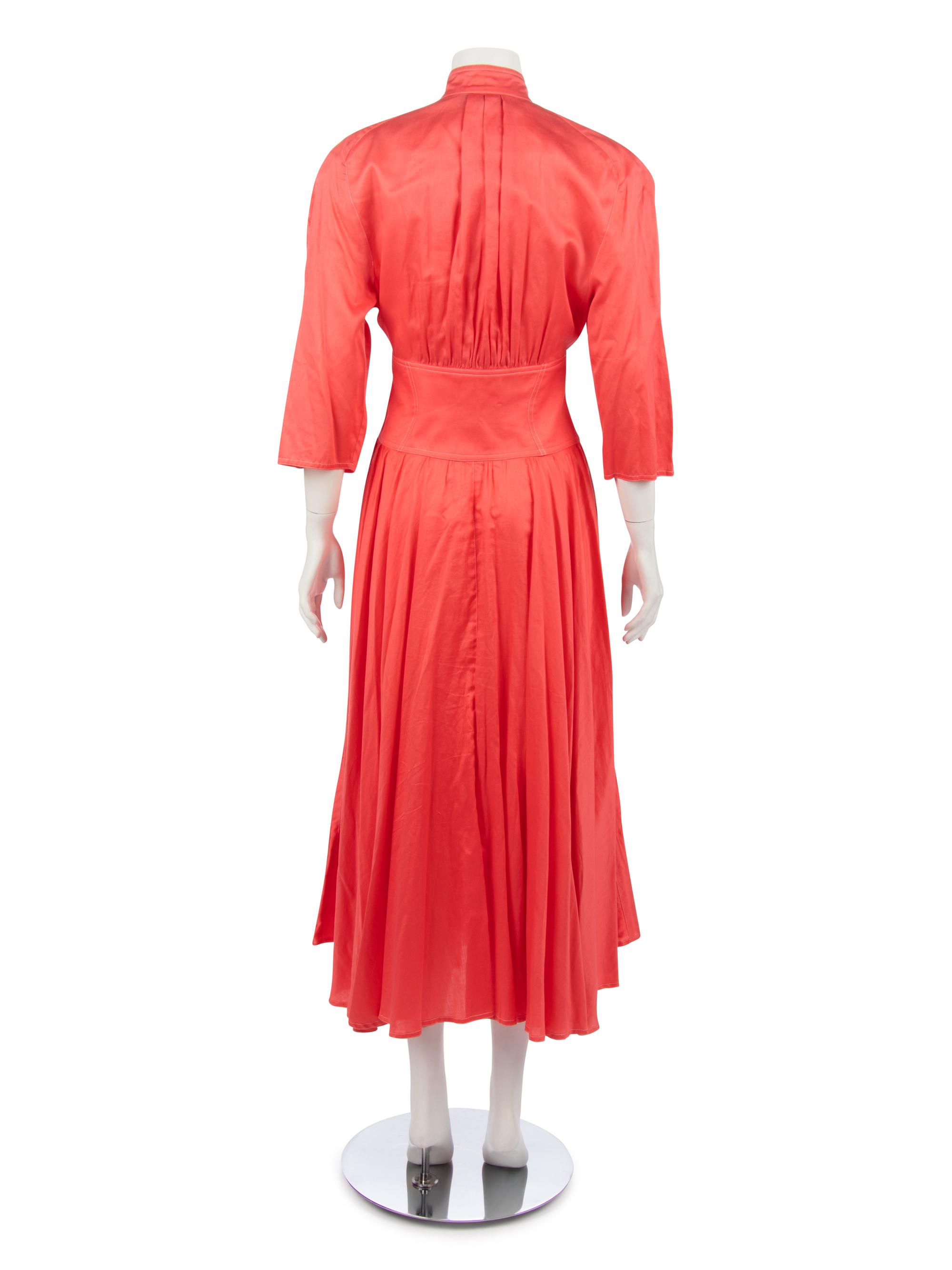 Three Mugler Dresses; One Blue, One Pink, One Plaid,