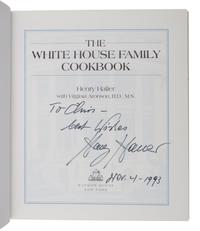 [WHITE HOUSE]. HALLER, Henry. The White House Family Cookbook. New York: Random House, 1987.