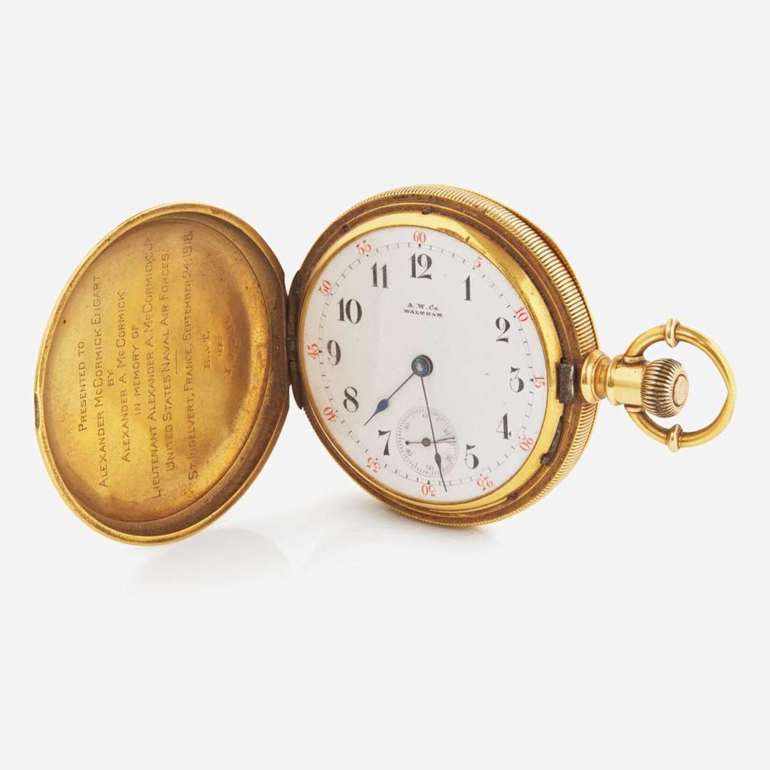 An 18K Yellow Gold A.W. Co. Waltham Pocket Watch c.1880