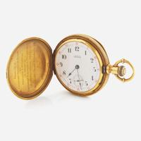 An 18K Yellow Gold A.W. Co. Waltham Pocket Watch c.1880