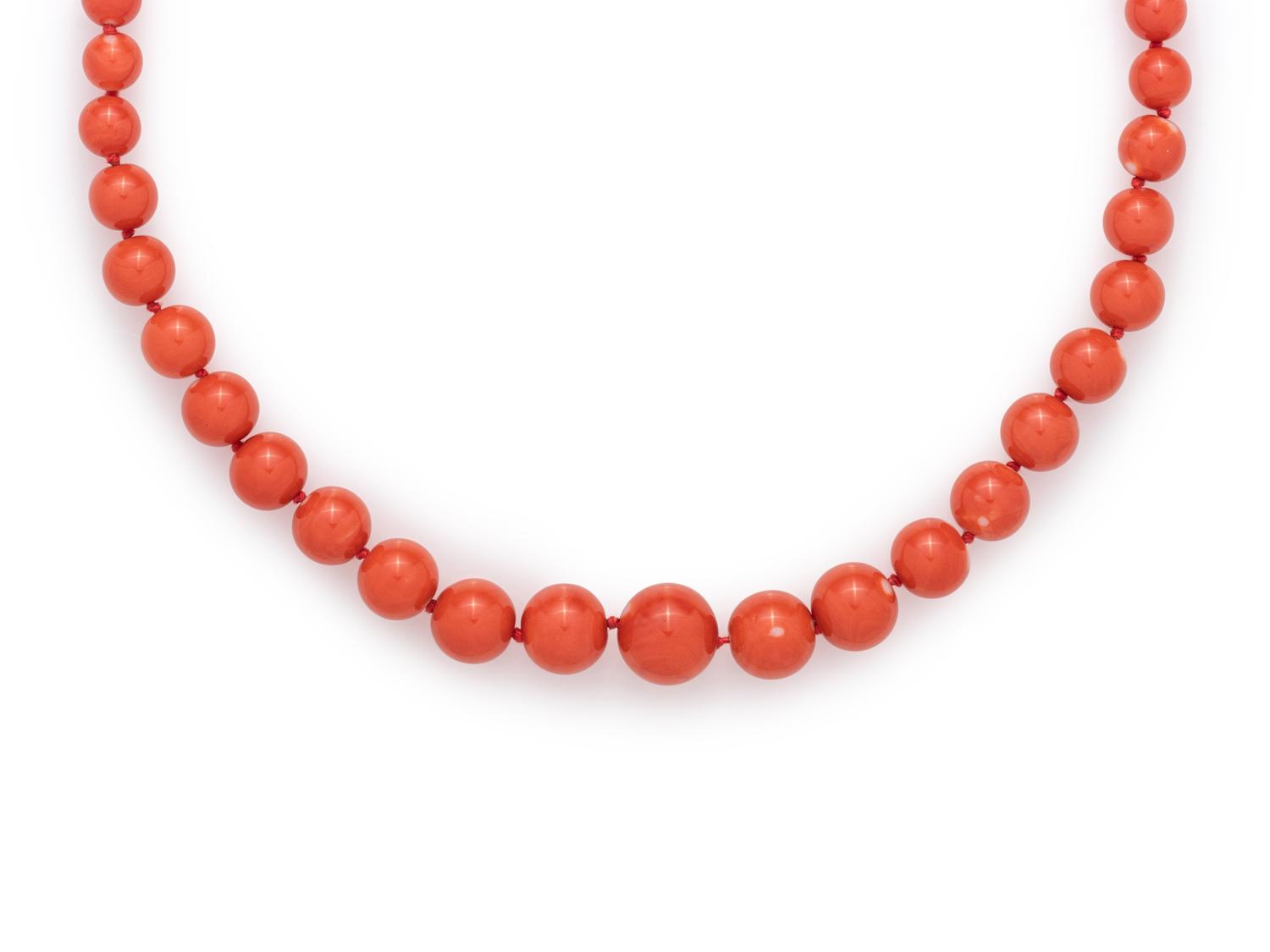 CORAL BEAD NECKLACE