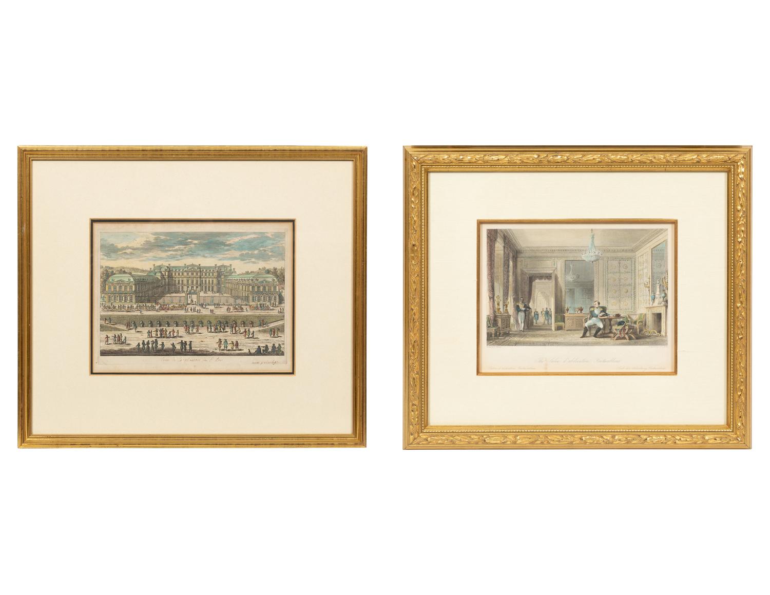 Two French Hand Colored Engravings