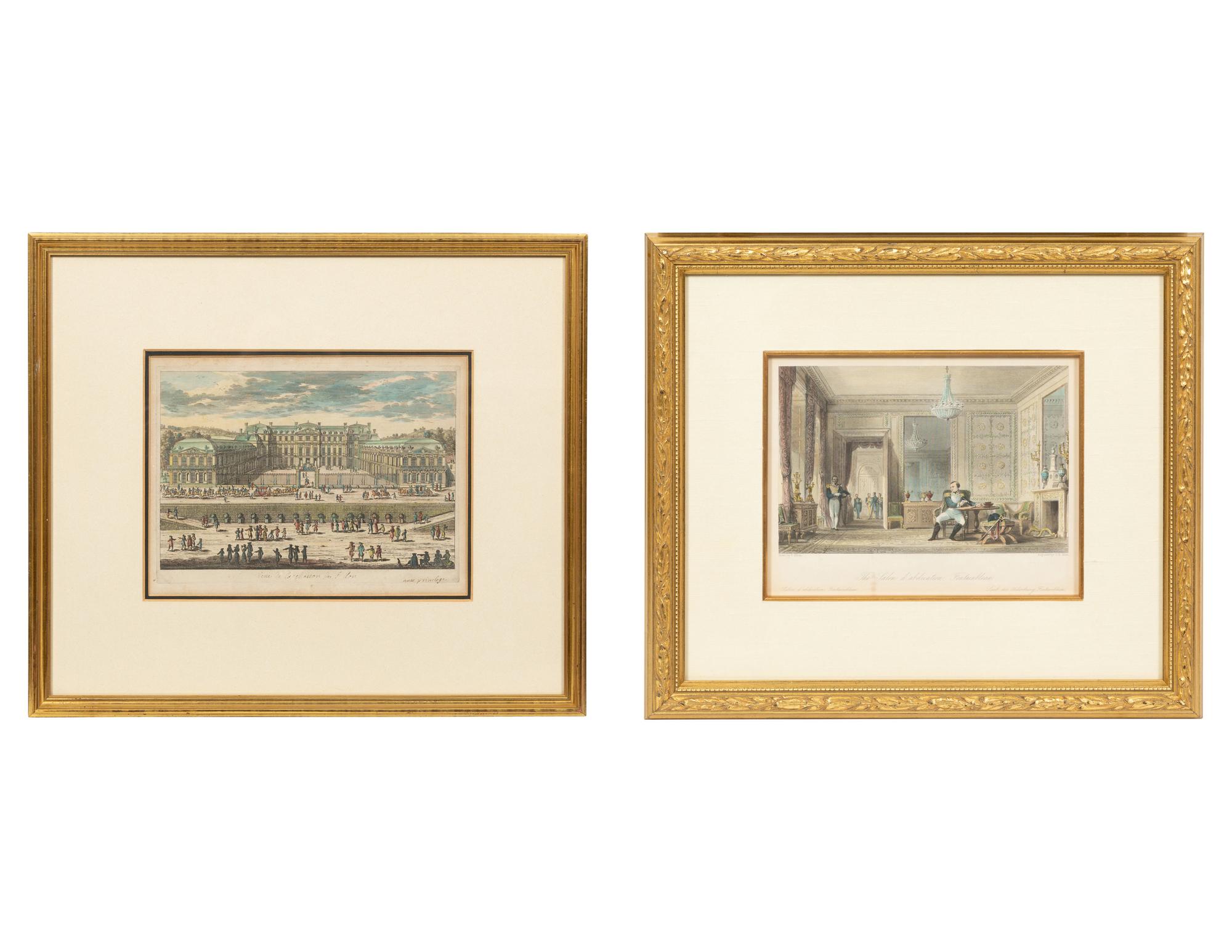 Two French Hand Colored Engravings