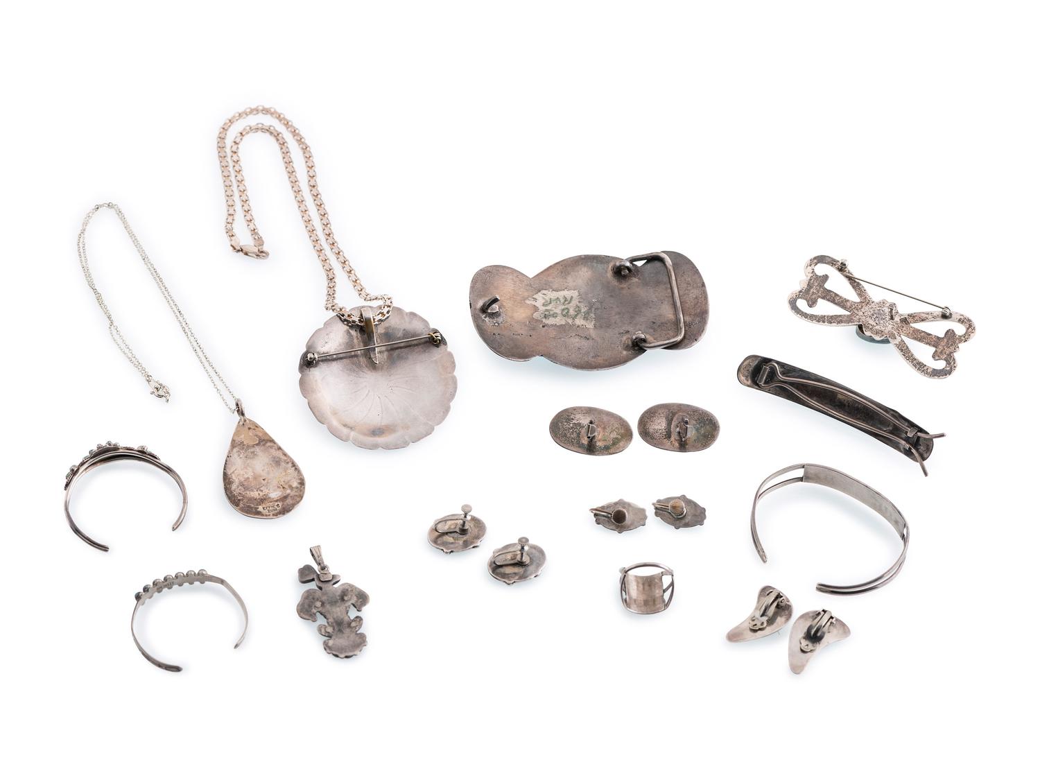Navajo and Zuni Silver and Turquoise Jewelry