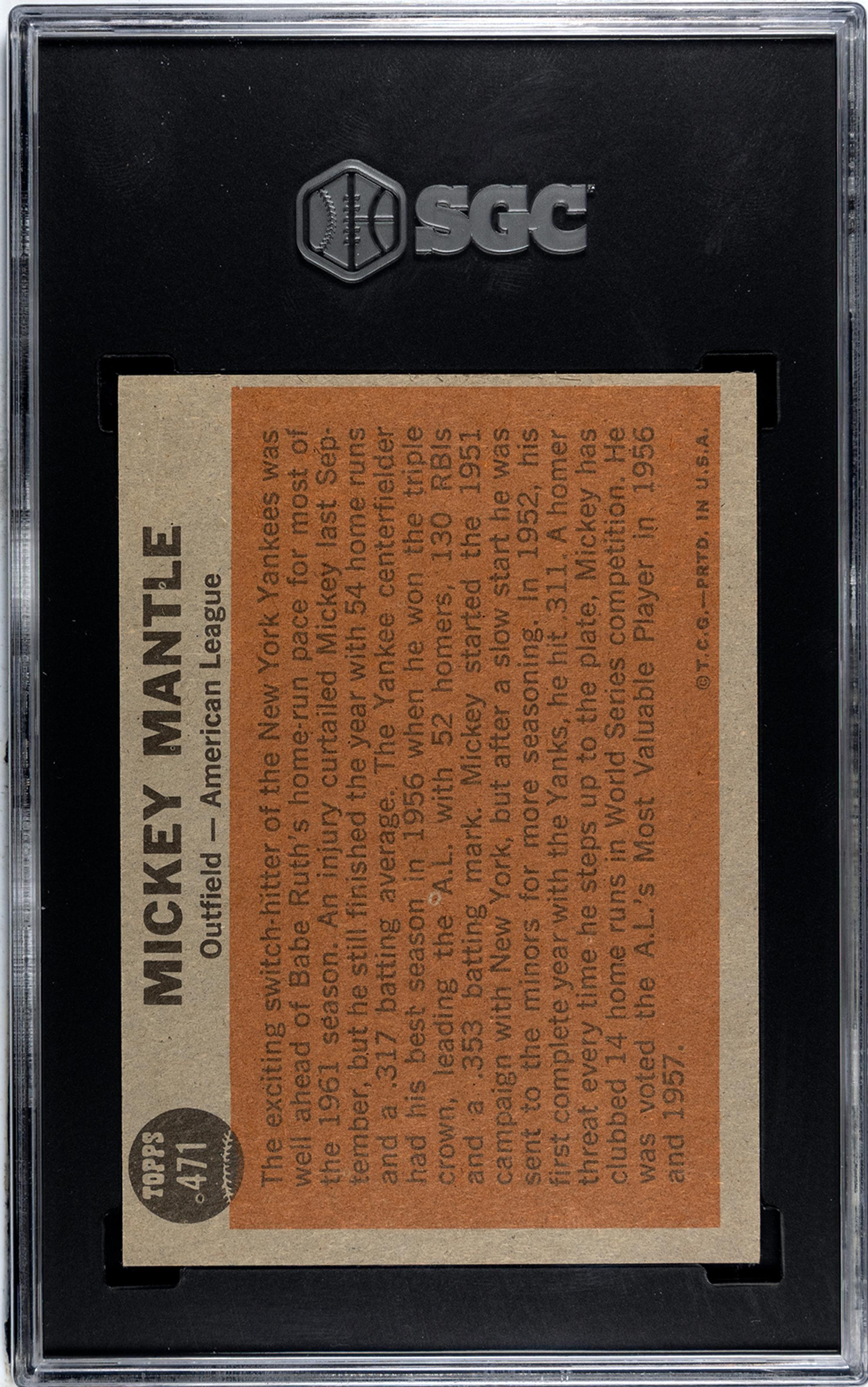 A Group of 1962 Topps Mickey Mantle and Willie Mays Baseball Cards