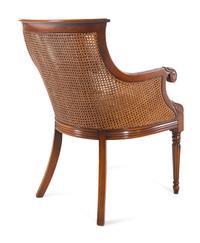 A Regency Style Caned Armchair