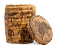 Tohono O'odham Lidded Figural Basket