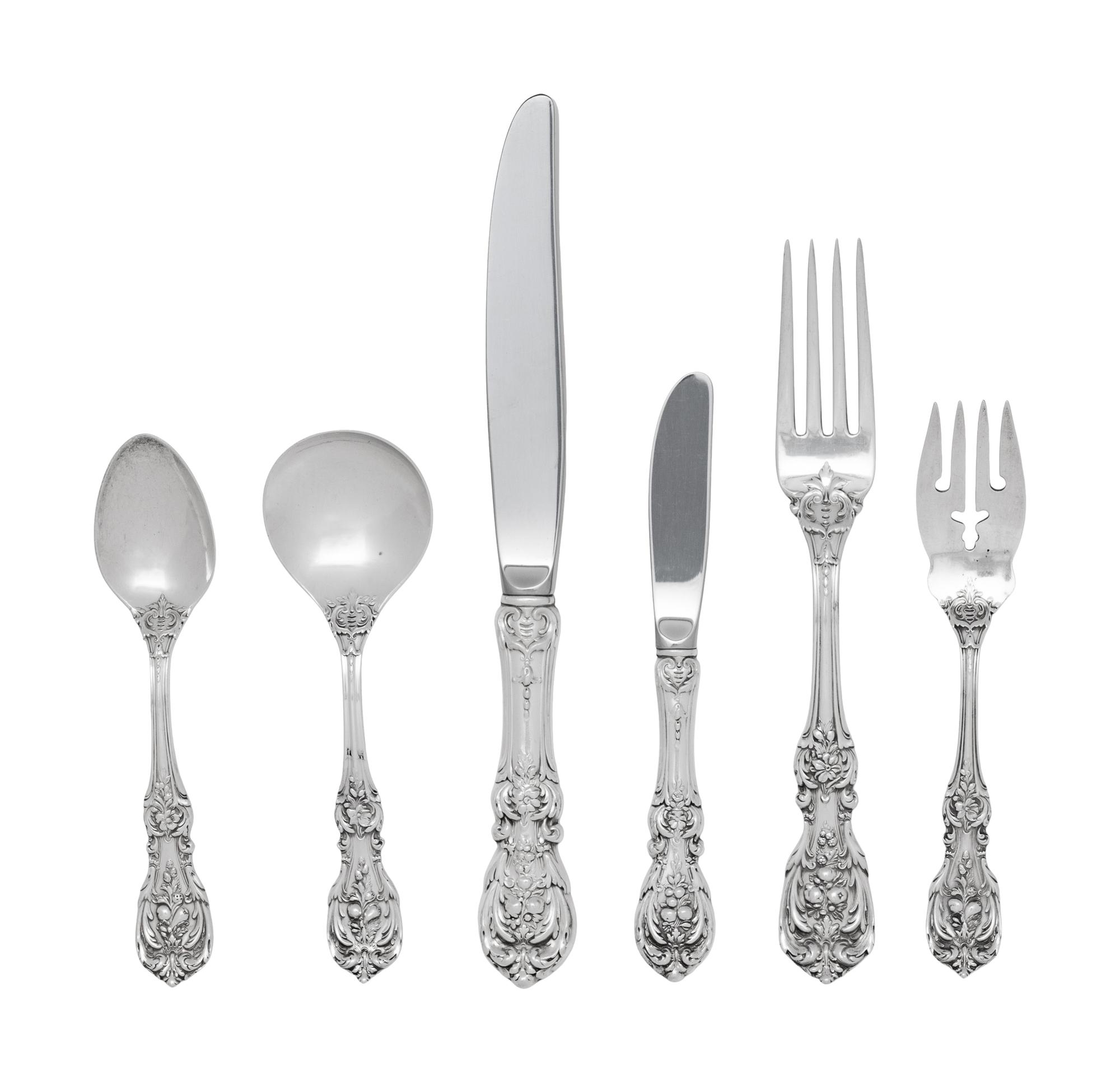 An American Silver Francis I Flatware Service