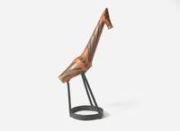 Wharton Esherick, Rare Iron and Ceramic Giraffe Sculpture
