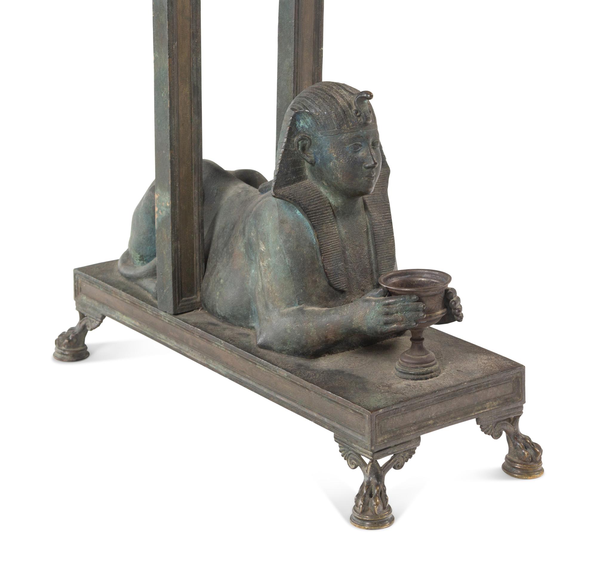 An Italian Patinated Bronze and Marble Table Attributed to Chiurazzi Foundry