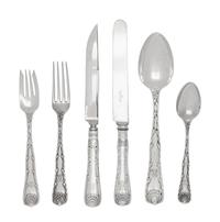 A Tiffany & Co. Wave Edge Silver Flatware Service