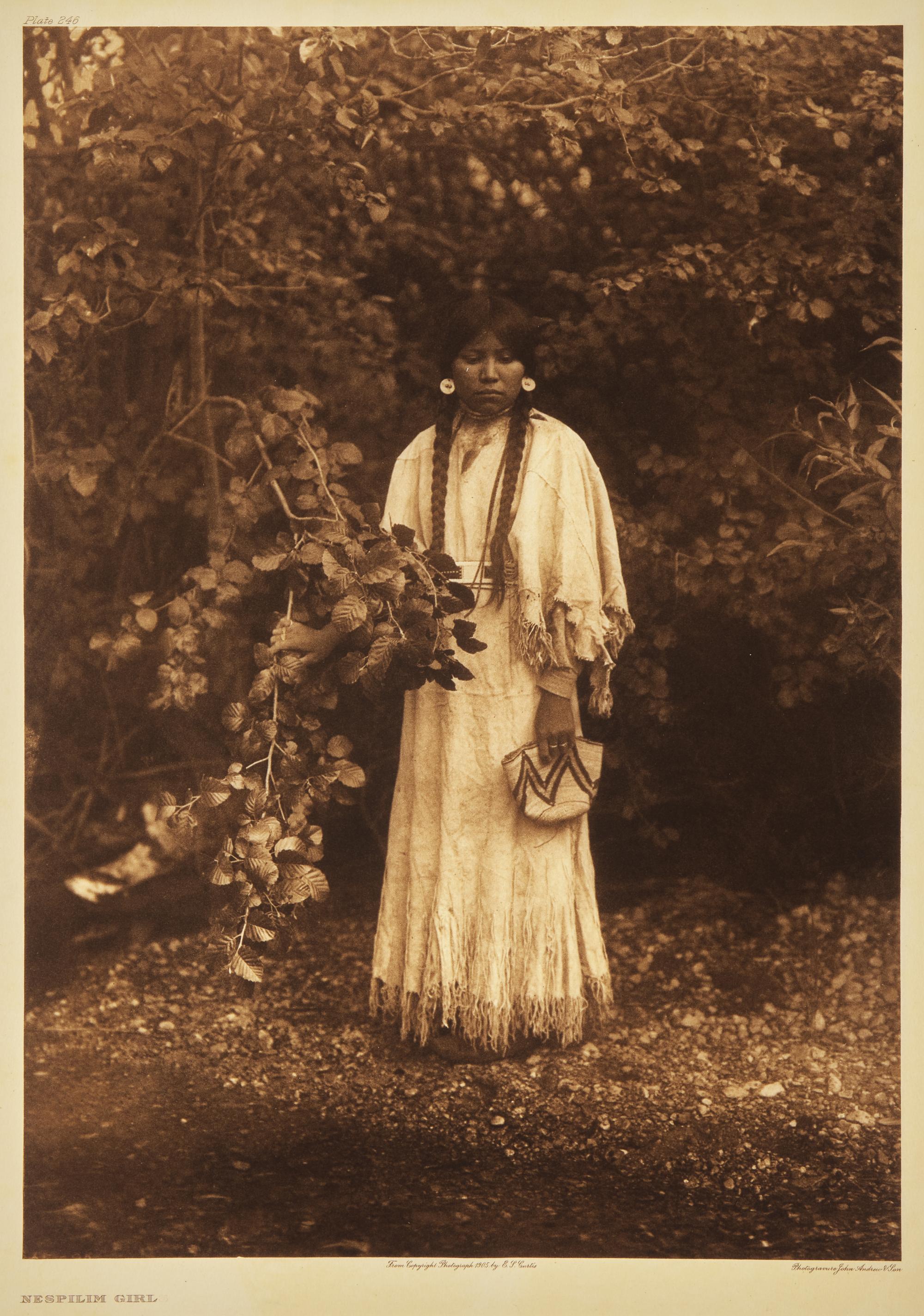 Edward Curtis (American, 1868-1952) — Nespilim Girl Plate 246
