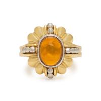 Lagos, 'Caviar', Citrine, Yellow Gold, and Platinum Ring