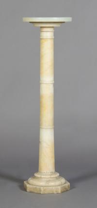 An Alabaster Column, Height 35 1/2 inches.