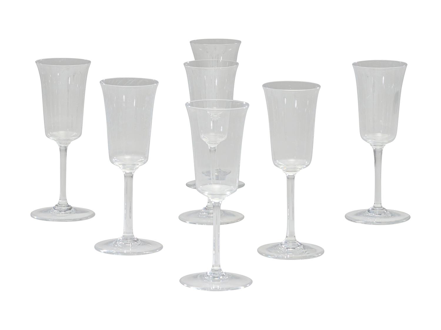 Seven Baccarat Brantome Water Goblets