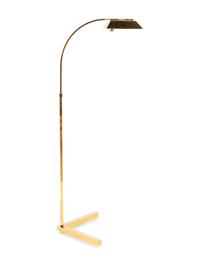 A Contemporary Brass Floor Lamp