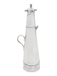 An English Silver-Plate The Thirst Extinguisher Cocktail Shaker