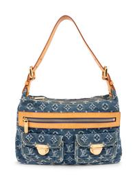 Louis Vuitton Blue Denim Monogram Baggy PM, 2005