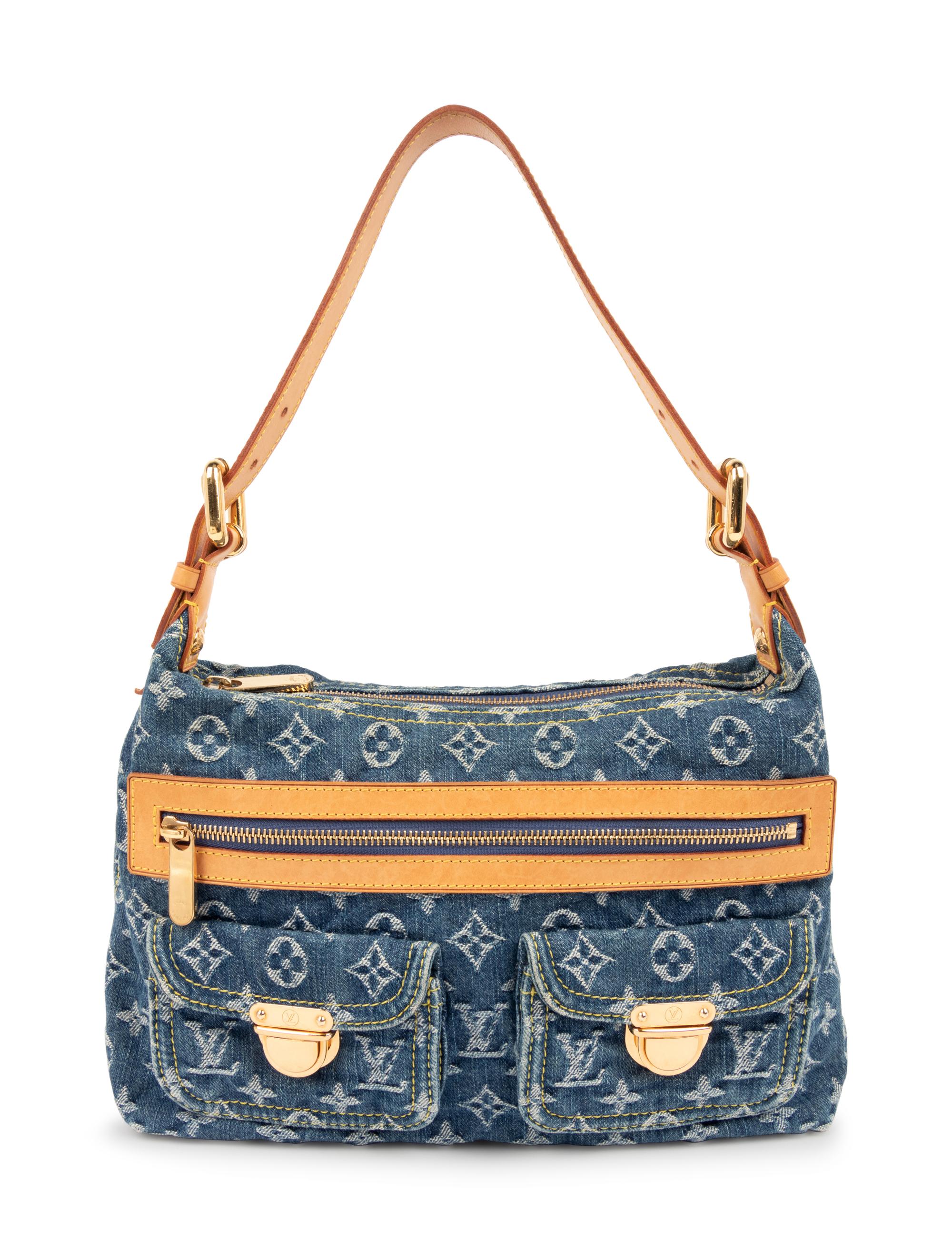 Louis Vuitton Blue Denim Monogram Baggy PM, 2005