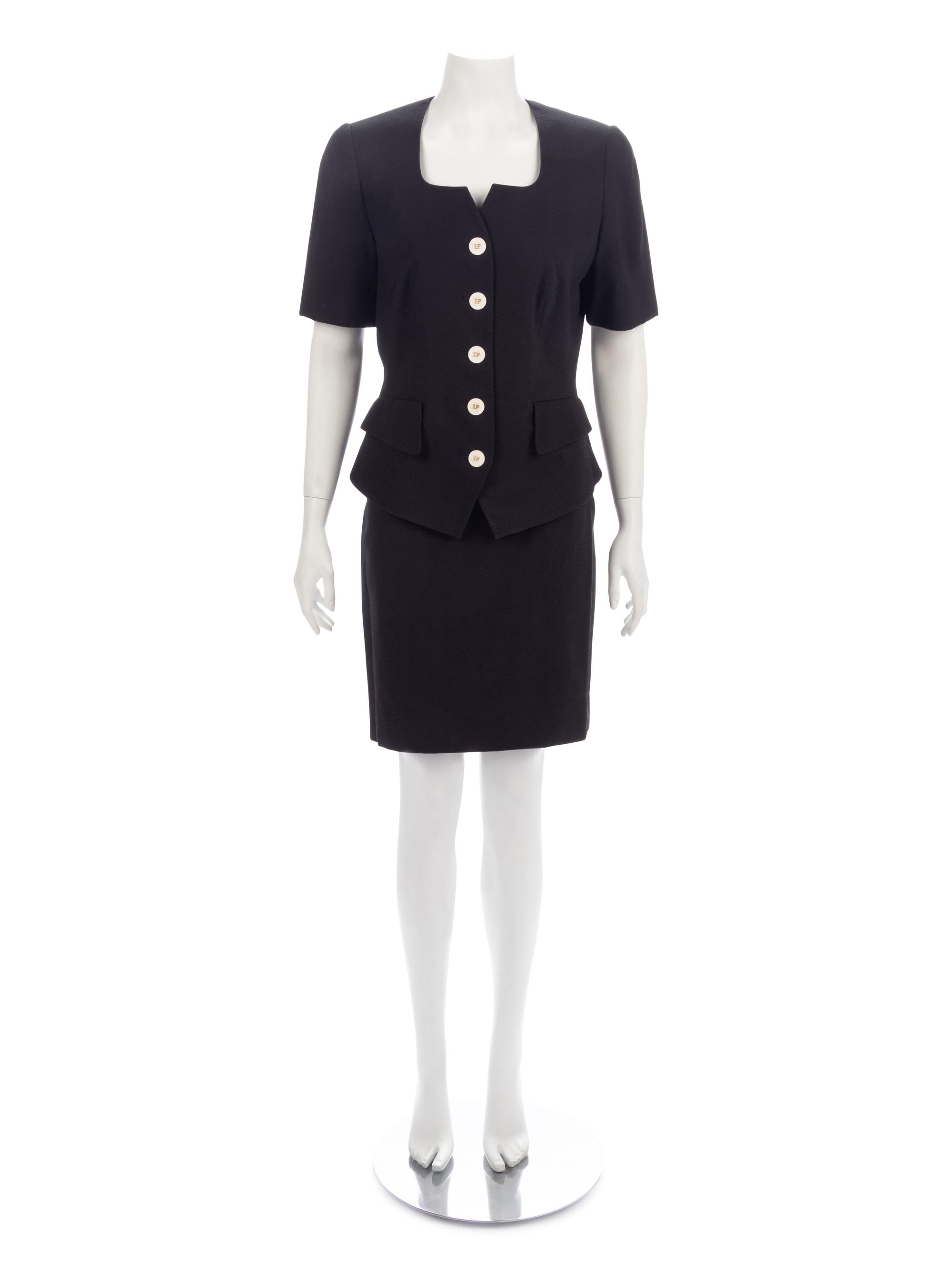 Two Louis Feraud Skirt Ensembles, 1980-90s