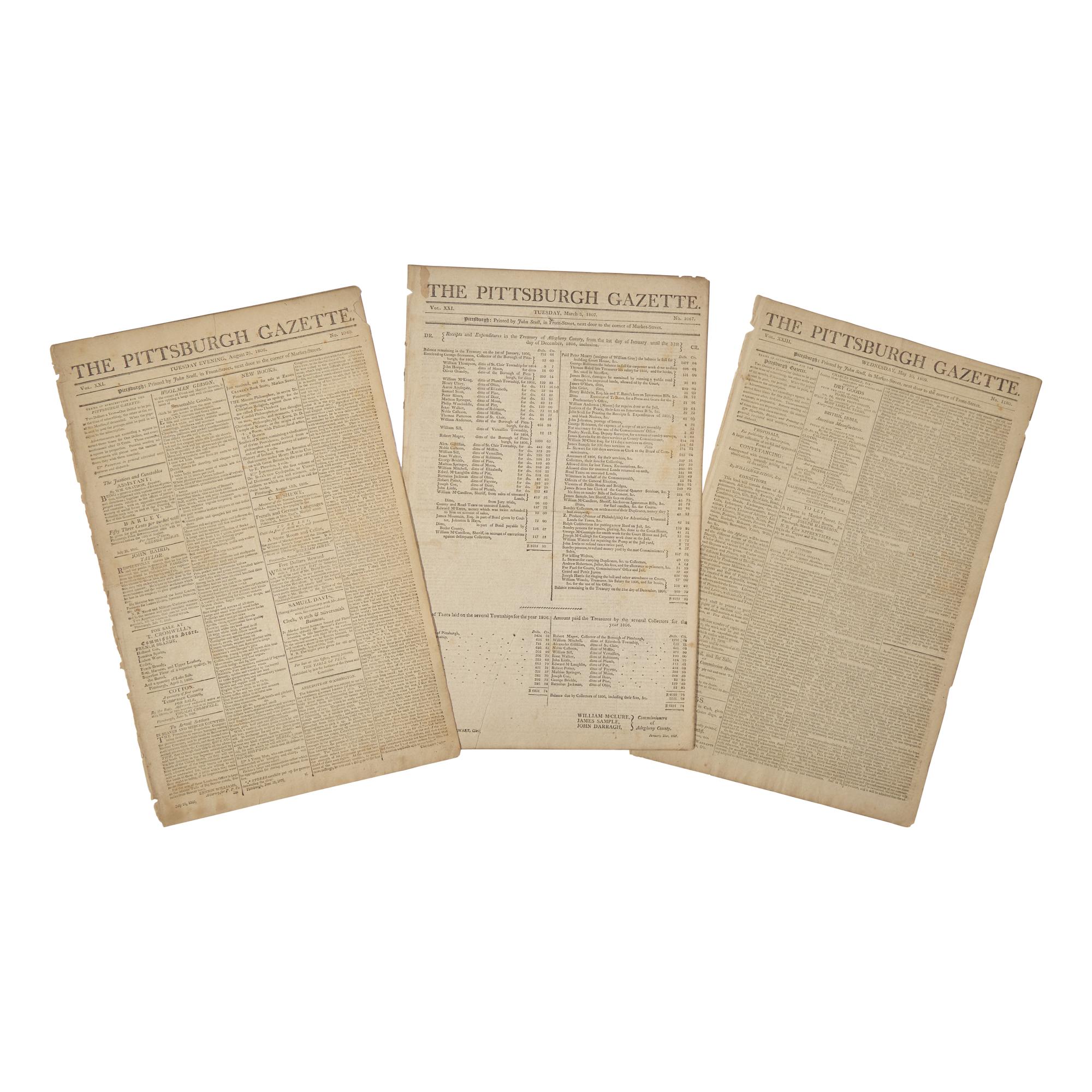 [American Newspapers] [American Frontier] The First Newspaper Published West of the Allegheny Mountains: Reports on Meriwether Lewis, Native Americans, and Aaron Burr's Alleged Plot