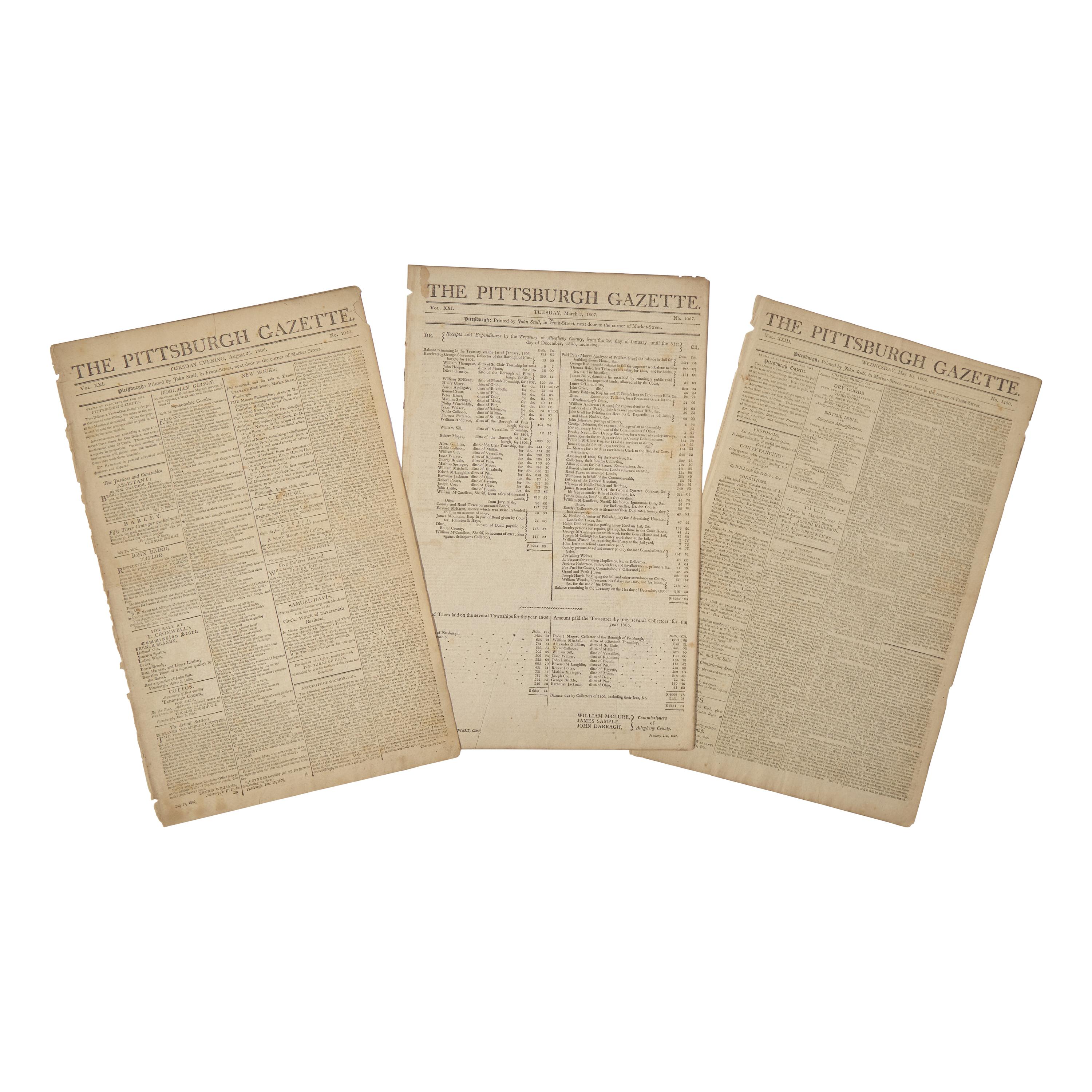 [American Newspapers] [American Frontier] The First Newspaper Published West of the Allegheny Mountains: Reports on Meriwether Lewis, Native Americans, and Aaron Burr's Alleged Plot