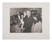 [POLITICS]. STOUGHTON, Cecil (1920-2008), photographer. Photograph of Lyndon B. Johnson's swearing-in aboard Air Force One.