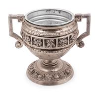 A Neoclassical Silvered Bronze Jardinière