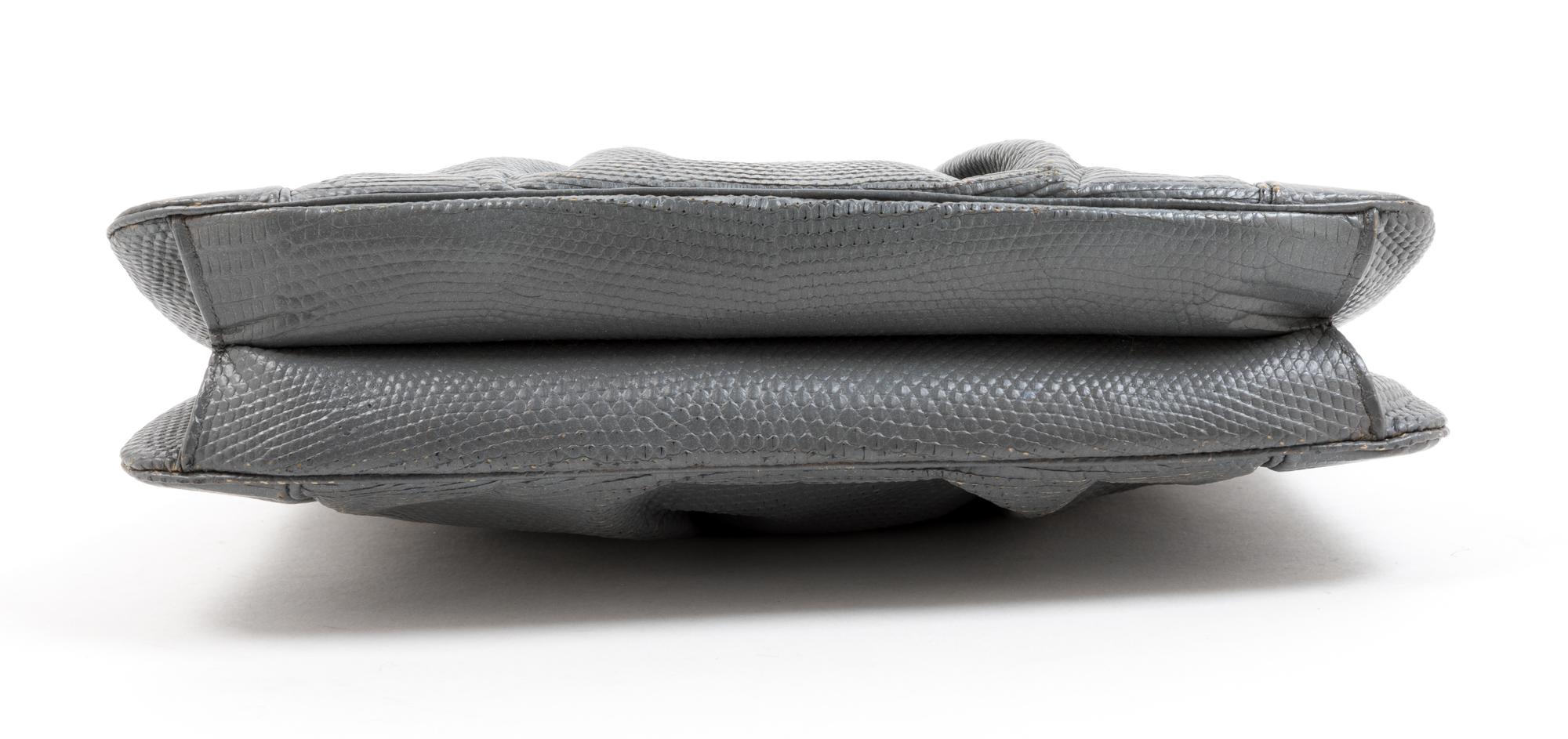 Judith Leiber Grey Snake Bag