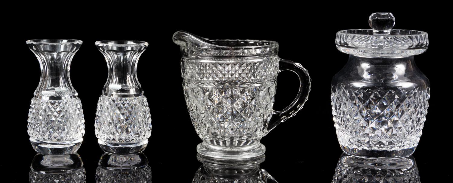 A Collection of Cut Glass Articles Height of tallest 12 1/2 inches.