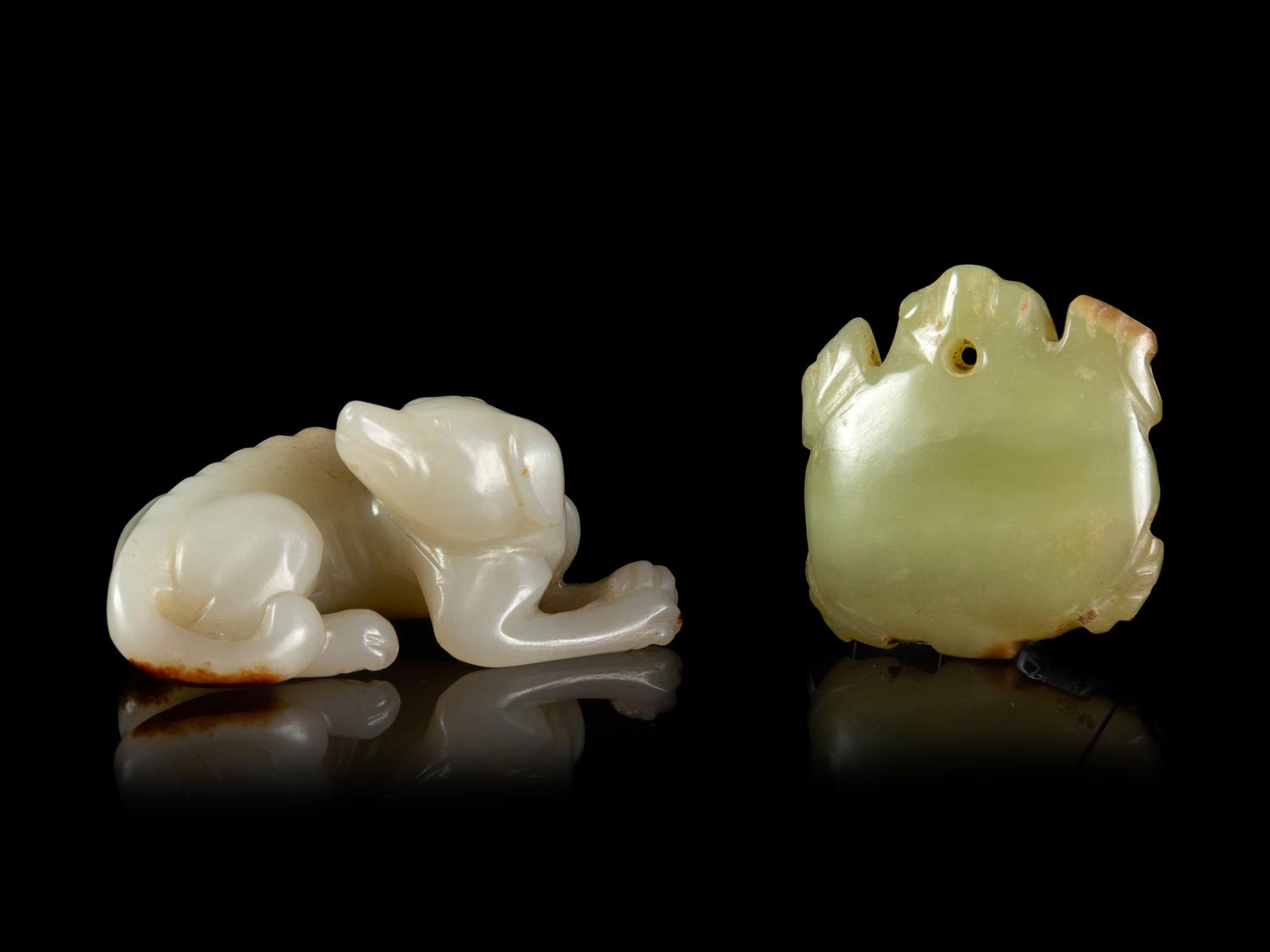 Two Jade Carvings of Animals