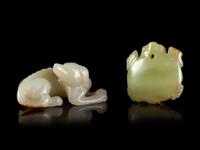 Two Jade Carvings of Animals