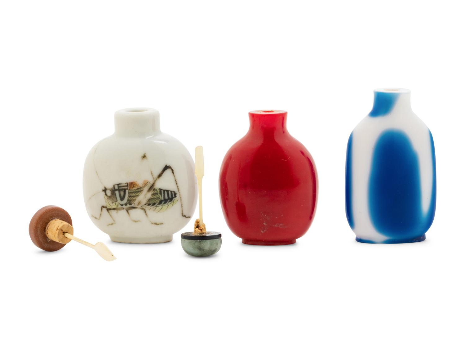 Three Chinese Snuff Bottles