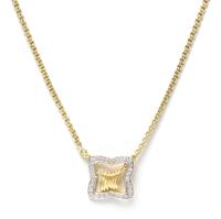 An 18 Karat Yellow Gold and Diamond Lariat Style Necklace, David Yurman, 9.80 dwts.